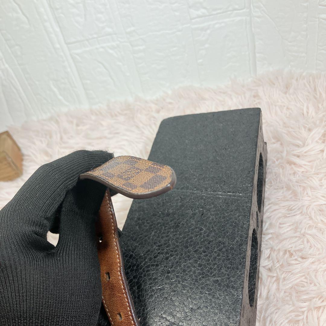 美品 ルイヴィトン ダミエ サンチュール ミニ ベルト ゴールド 即日発送