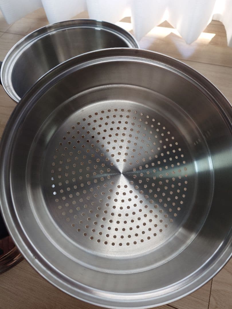 インコア　ステンレス 蒸し器セット 蓋付き