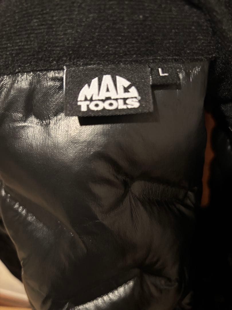 MACTOOLS マックツール シームレスベスト ブラック×ホワイト　Lサイズ