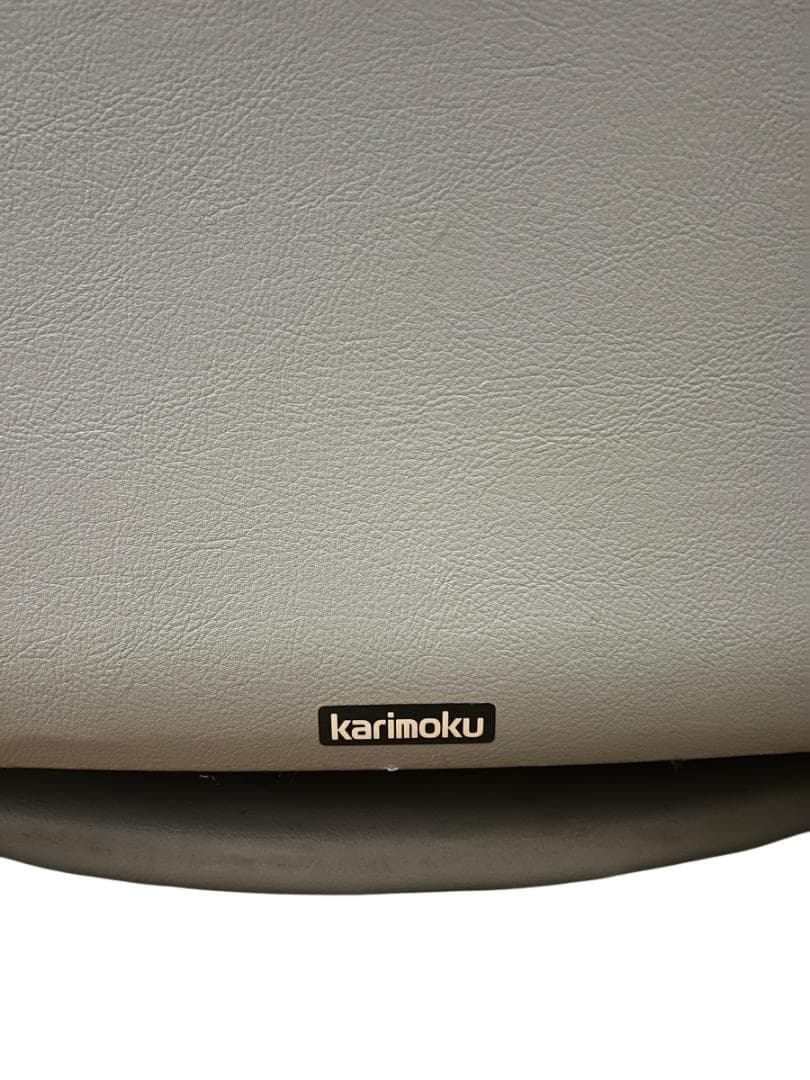 カリモク Karimoku 本革 回転式ラウンジチェア