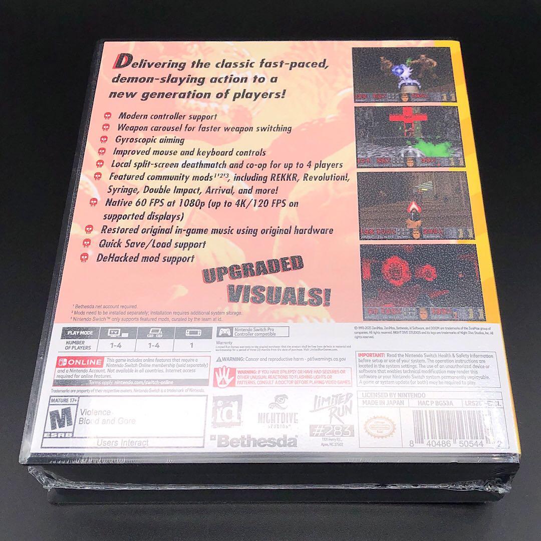 DOOM 1 + 2 DOOM + DOOM II ドゥーム switch