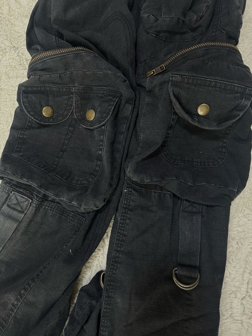 00s archive ギミックカーゴパンツ y2k グランジ　ダークコア