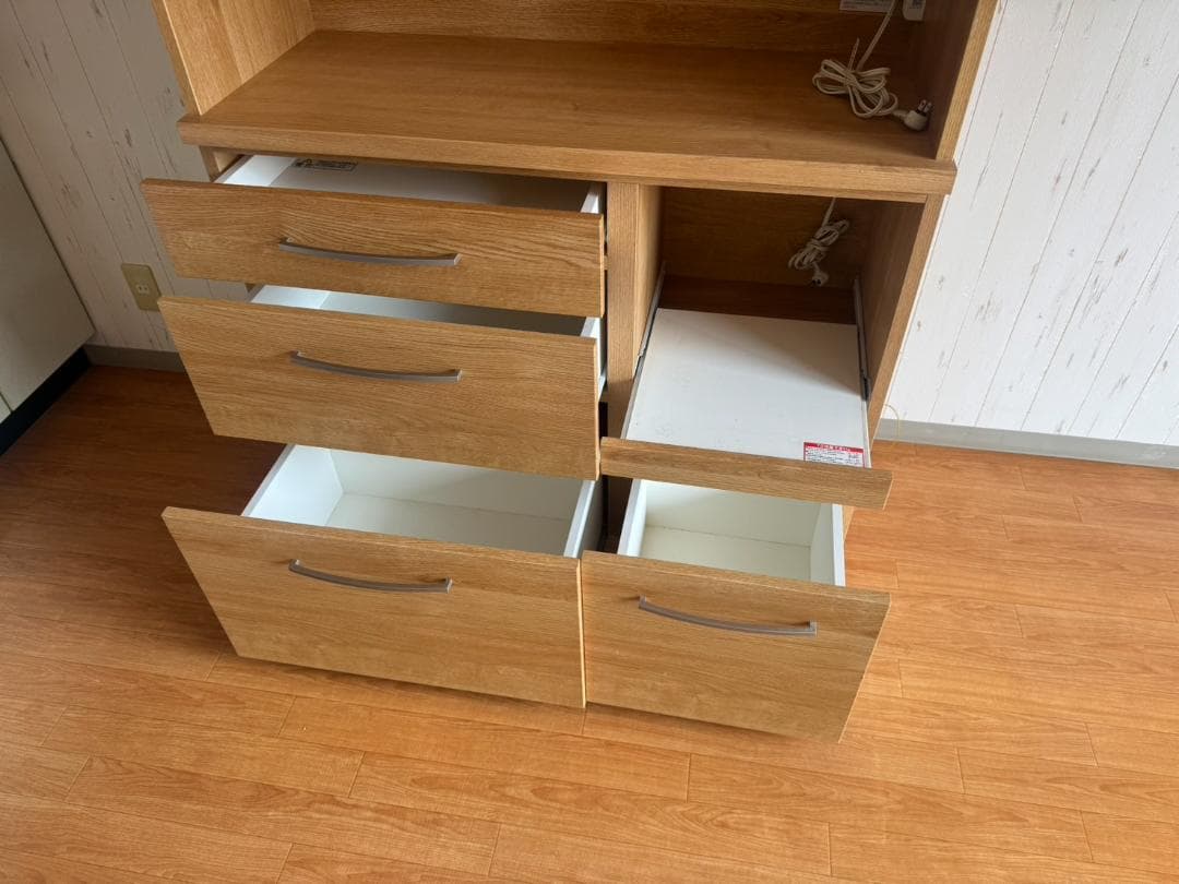 ニトリ 食器棚 コパン100KB-LBR2 美品 送料込