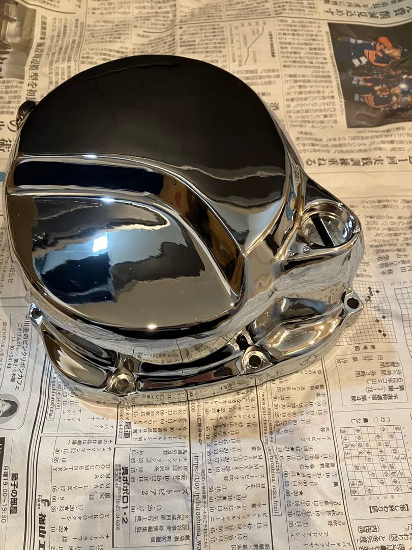 ゼファー400 ゼファーx メッキクラッチカバー エンジンカバー サイドカバー