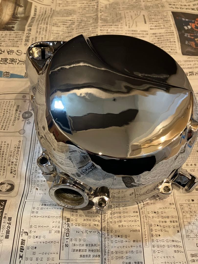 ゼファー400 ゼファーx メッキクラッチカバー エンジンカバー サイドカバー