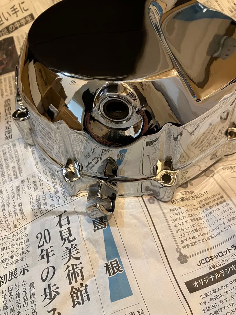 ゼファー400 ゼファーx メッキクラッチカバー エンジンカバー サイドカバー