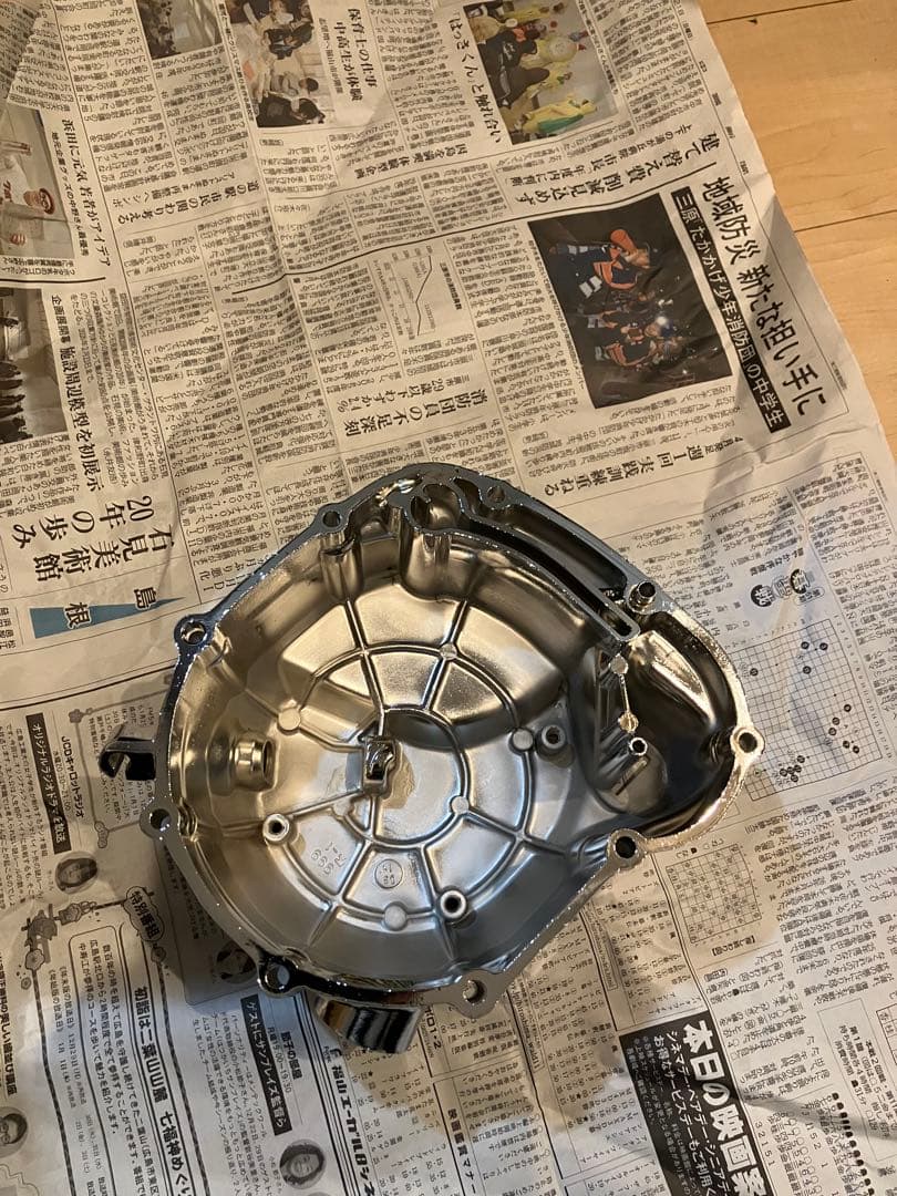 ゼファー400 ゼファーx メッキクラッチカバー エンジンカバー サイドカバー