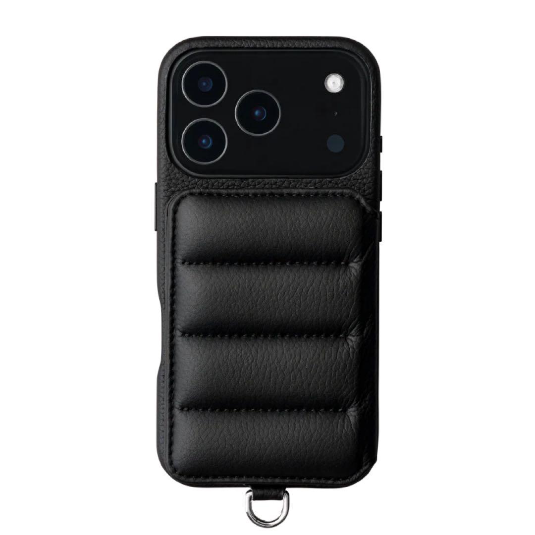 DEMIU デミュウ　iPhone17proMAX 本革ケース　ブラック