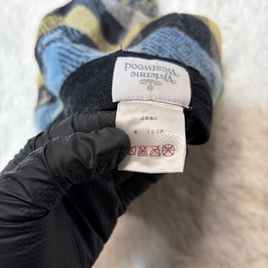 極美品✨ Vivienne Westwood オーブ柄 チェック柄 ベレー帽