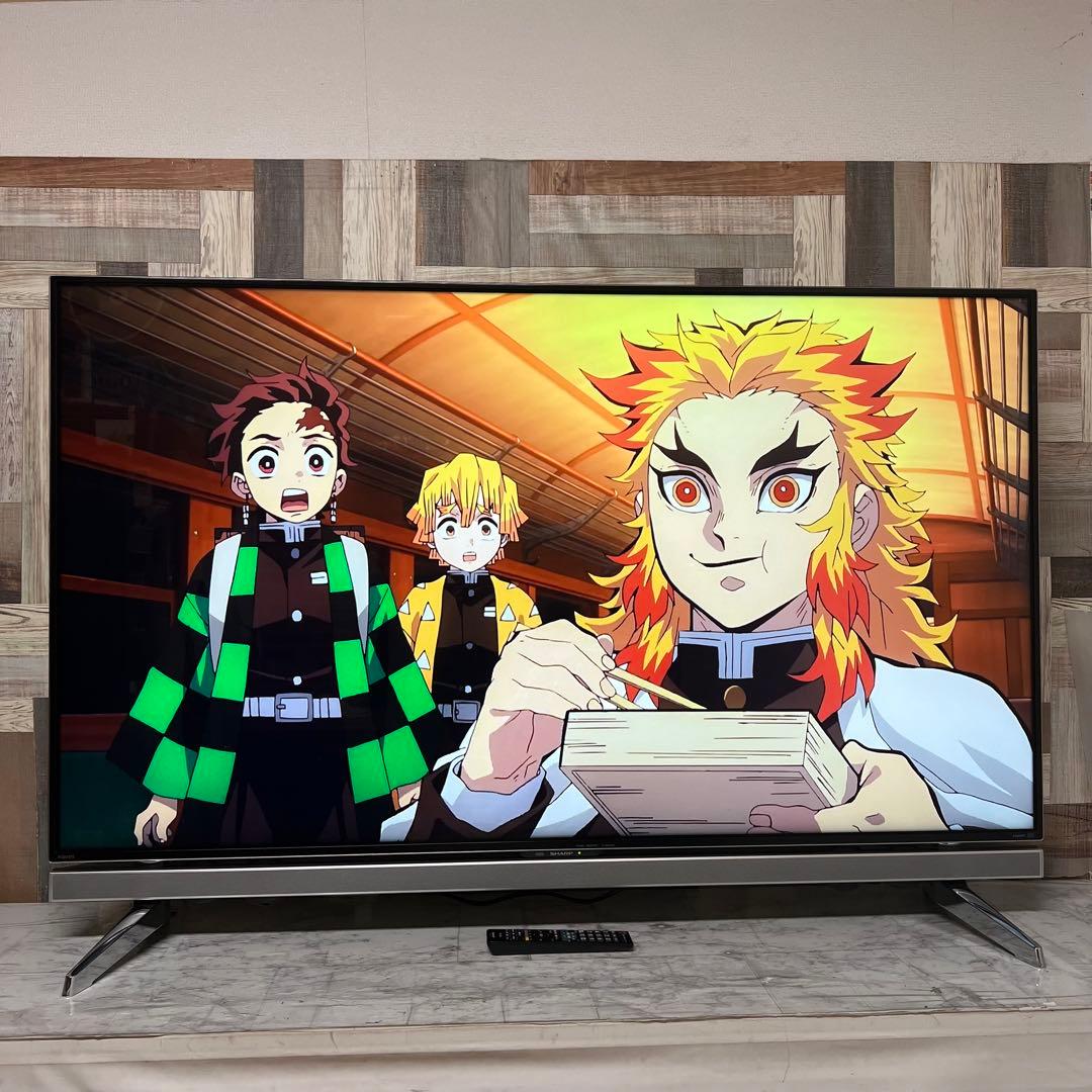 即日受渡❣️全国送料込シャープ 60V4Kテレビ YouTube.U-NEXT視聴