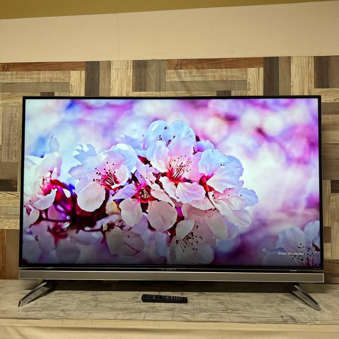 即日受渡❣️全国送料込シャープ 60V4Kテレビ YouTube.U-NEXT視聴