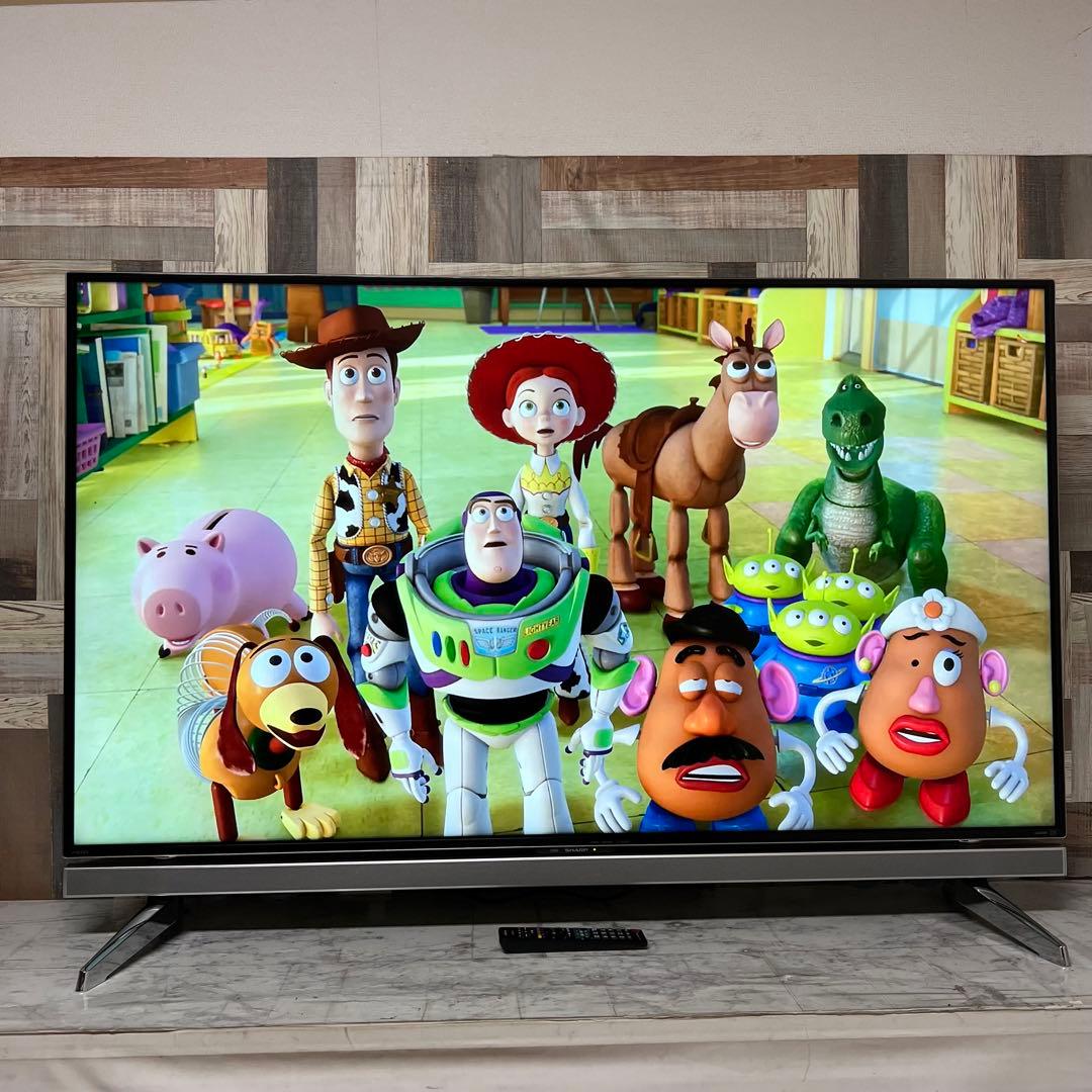 即日受渡❣️全国送料込シャープ 60V4Kテレビ YouTube.U-NEXT視聴