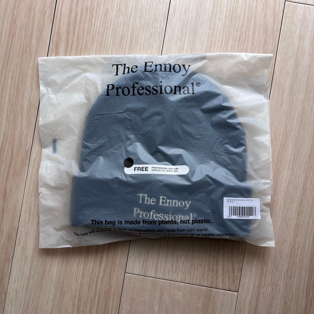【試着のみ】ENNOY PROFESSIONAL KNIT CAP (BLACK