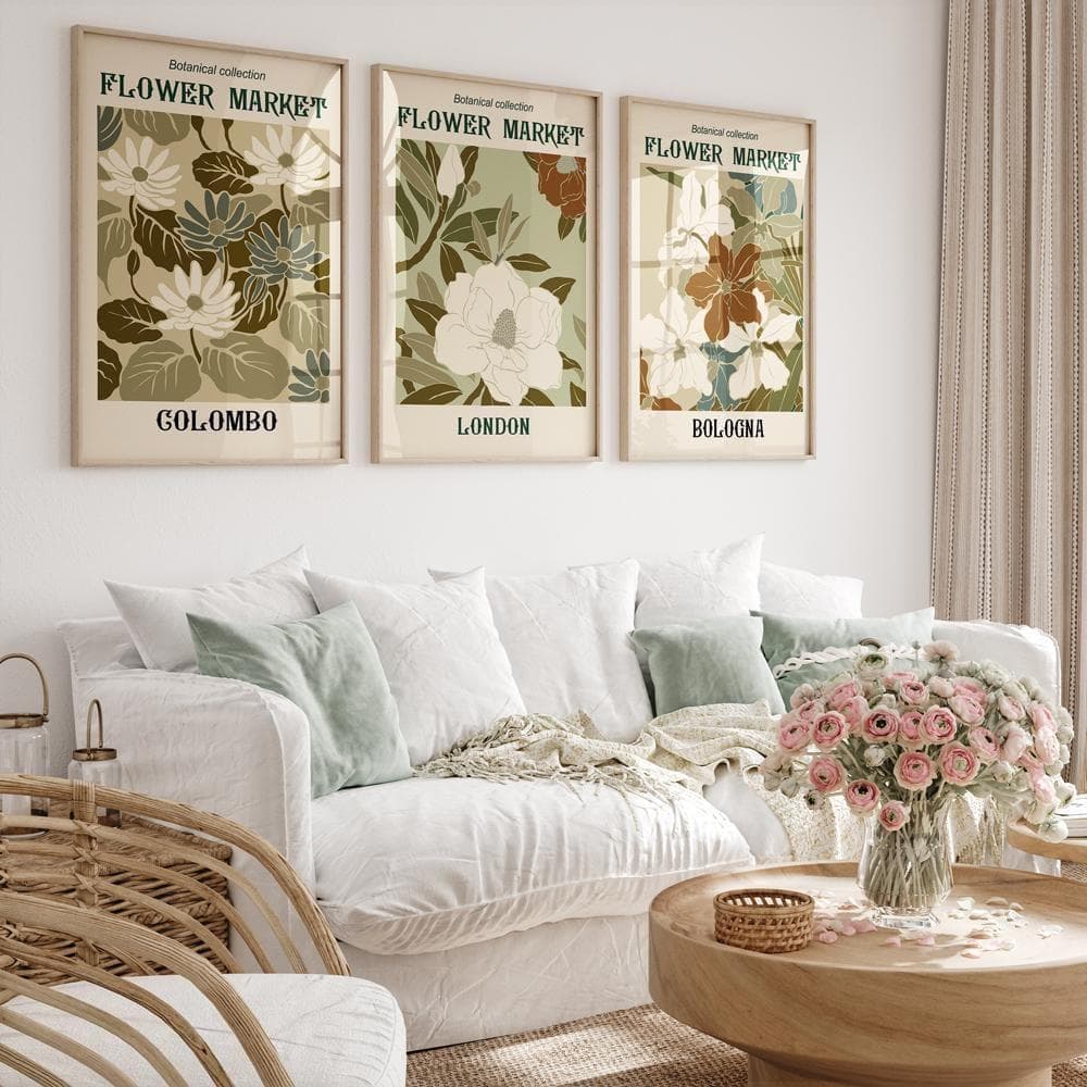 **専用**A1インテリアポスター フラワーマーケット ３枚セット ポスターのみ