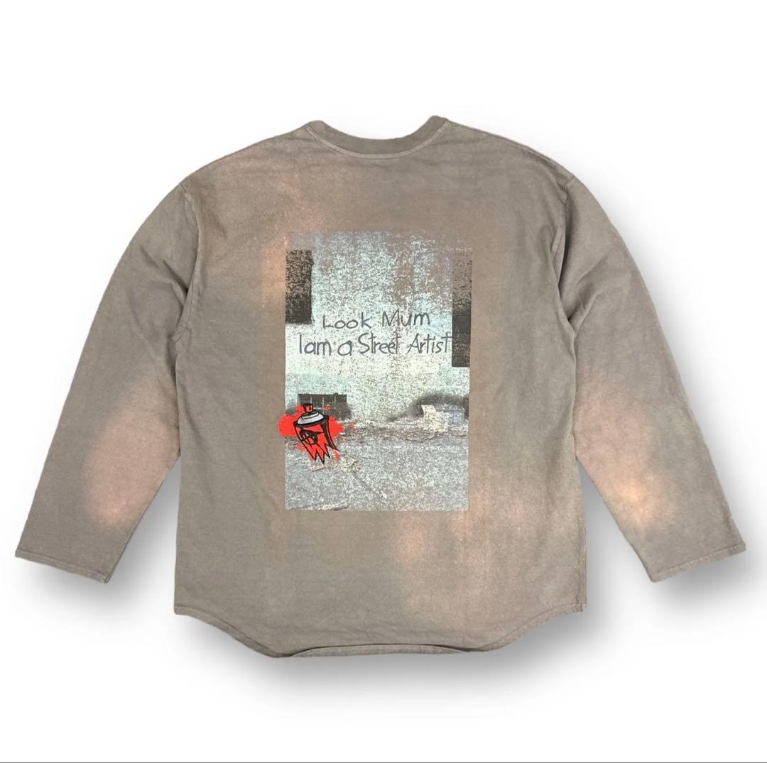 トップス CVTVLIST ARTIST SPRAY LONGSLEEVE TEE