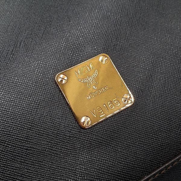◆美品◆ エムシーエム MCM ハンドバッグ トートバッグ 鞄 レザー 黒系