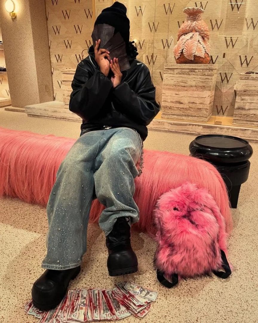 Dekayed ファーバッグ リュック y2k グランジ opium ピンク