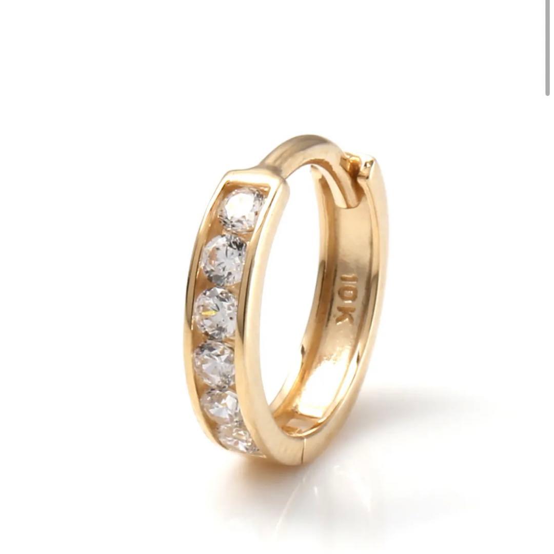 AVALANCHE 10K イエローゴールド ピアス 11mm 3点セット