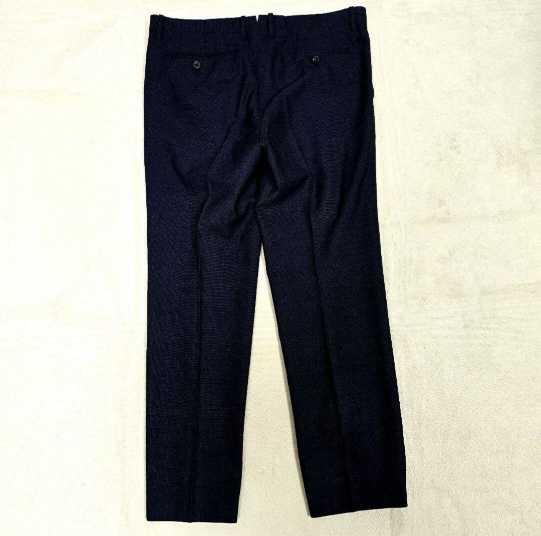 極美品 スーツセレクト セットアップ ビジネス SUPER110s ネイビー L