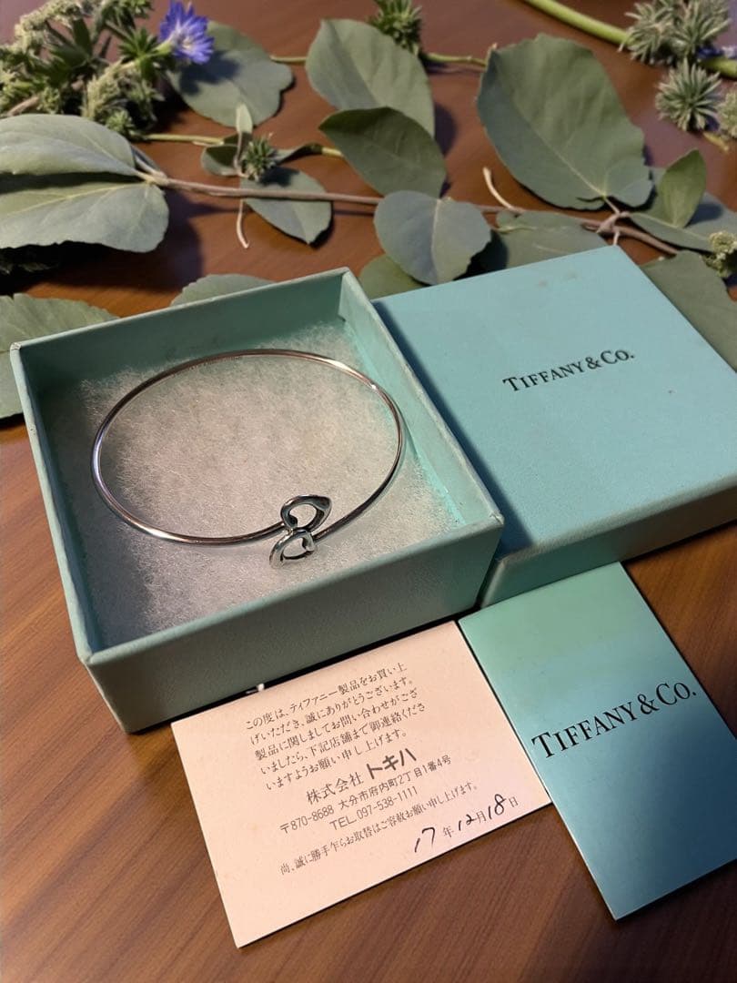Tiffany&co ティファニー ダブルオープンハート バングル