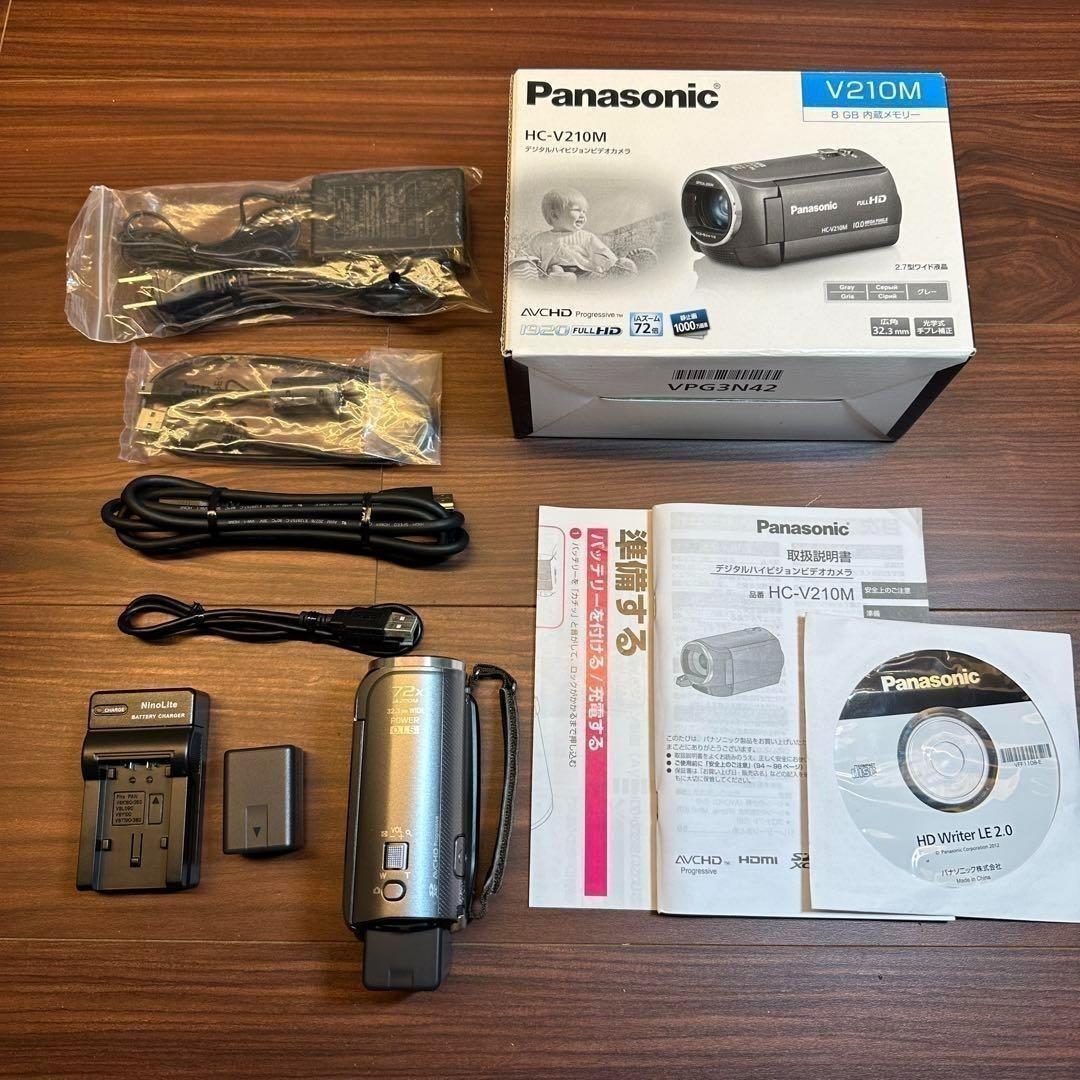 Panasonic HC-V210M-R ビデオカメラ 2256