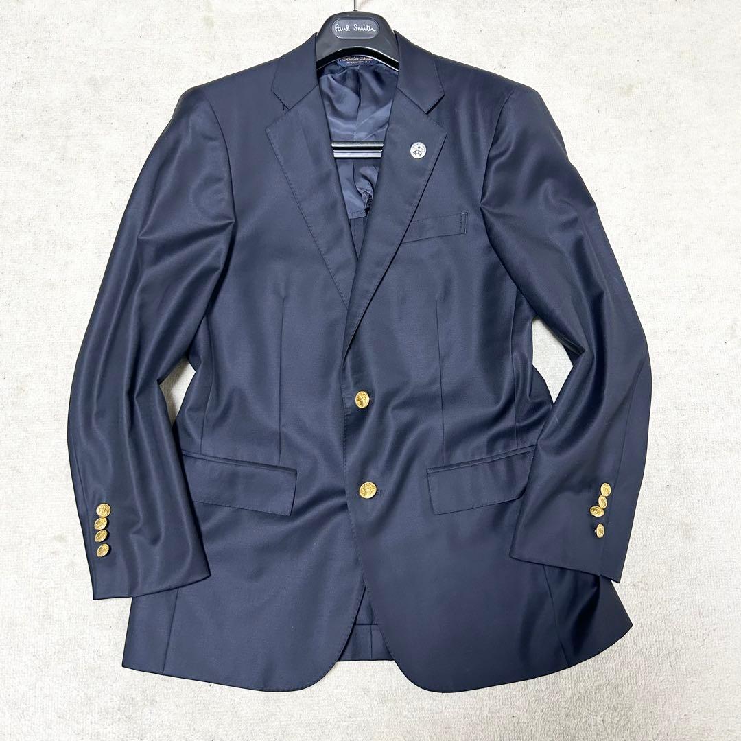 美品　ブルックスブラザーズ　カノニコ　紺ブレザー　テーラードジャケット　金ボタン