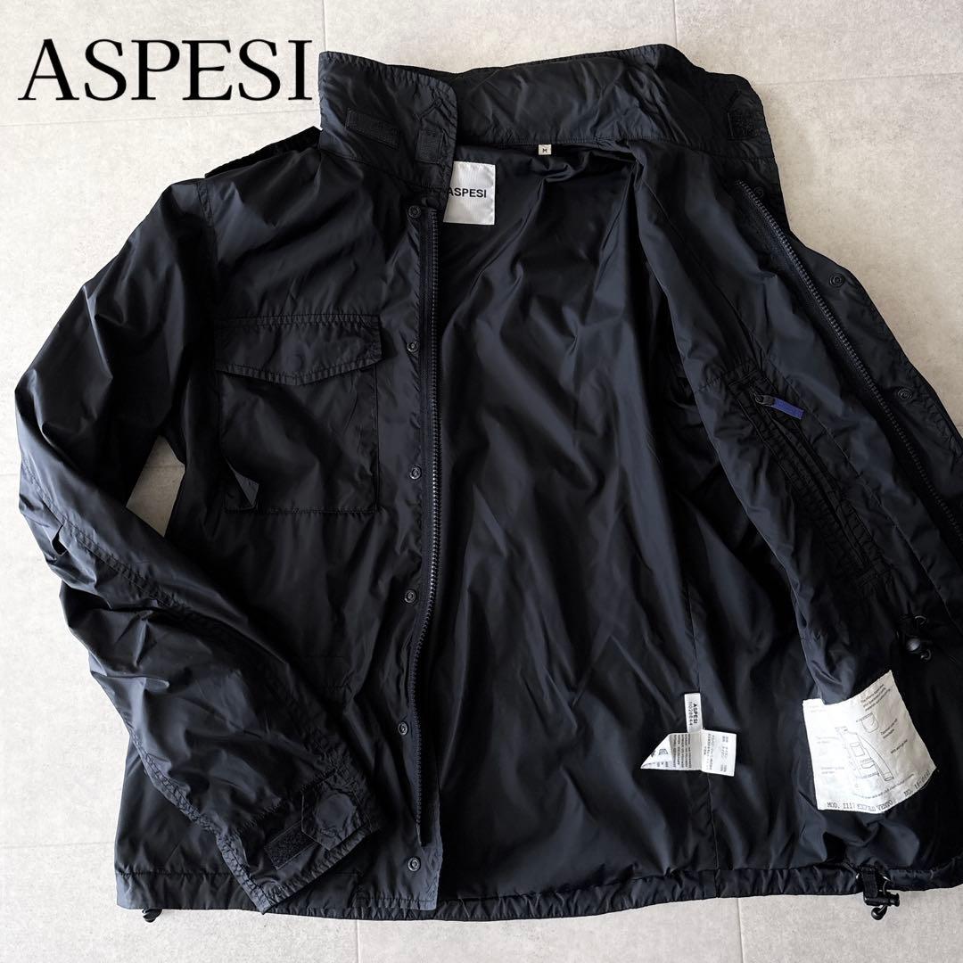 美品✨️アスペジ M-65 パッカブルミニフィールドベントジャケット M 黒