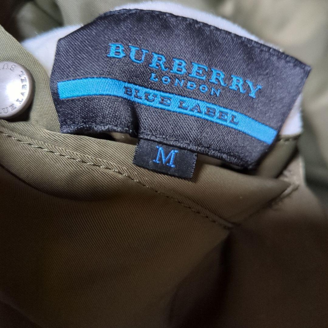 バーバリーブルーレーベル　オリーブ ミリタリージャケット