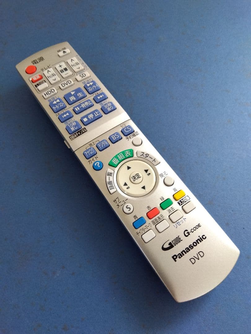 Panasonic純正VHS/DVDリモコンN2QAYB000347中古美品！7