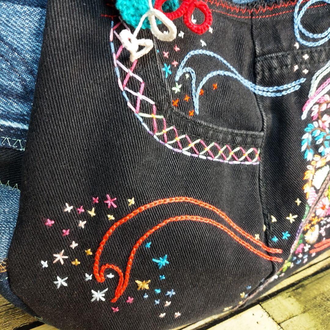 【MINMI】刺繍デニムバック　No.656