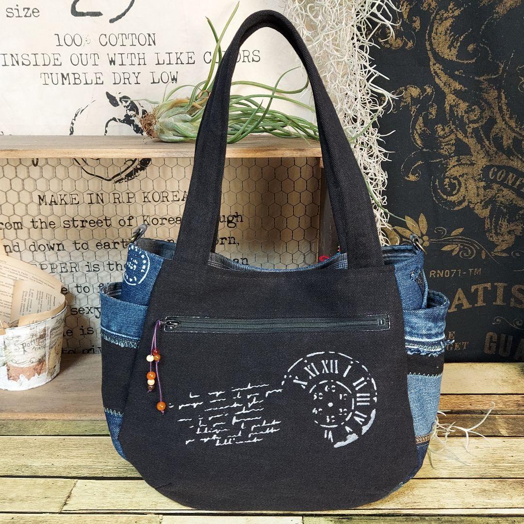 【MINMI】刺繍デニムバック　No.656