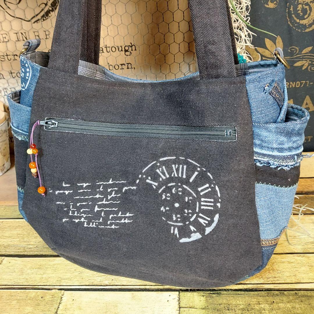 【MINMI】刺繍デニムバック　No.656