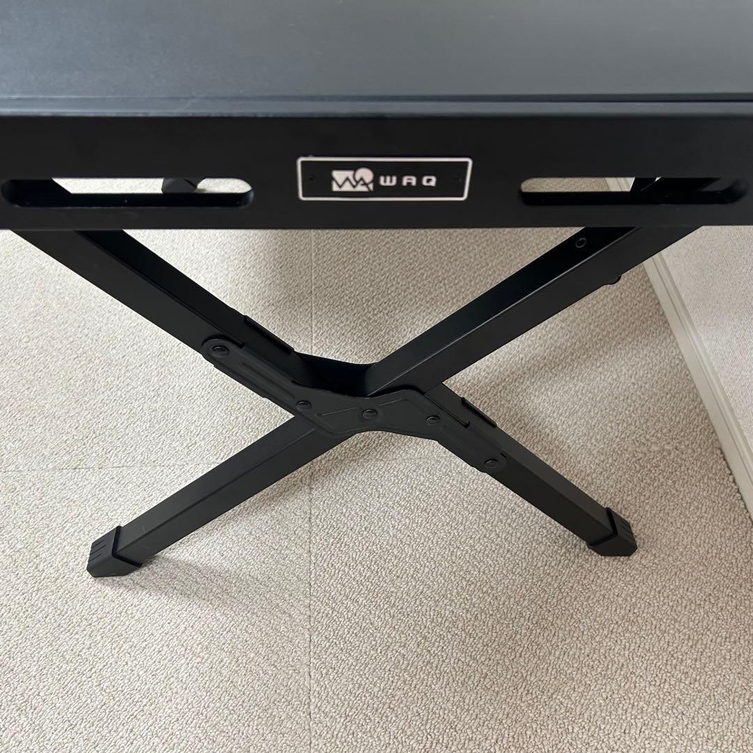 WAQマルチローテーブル 黒　アウトドアテーブル