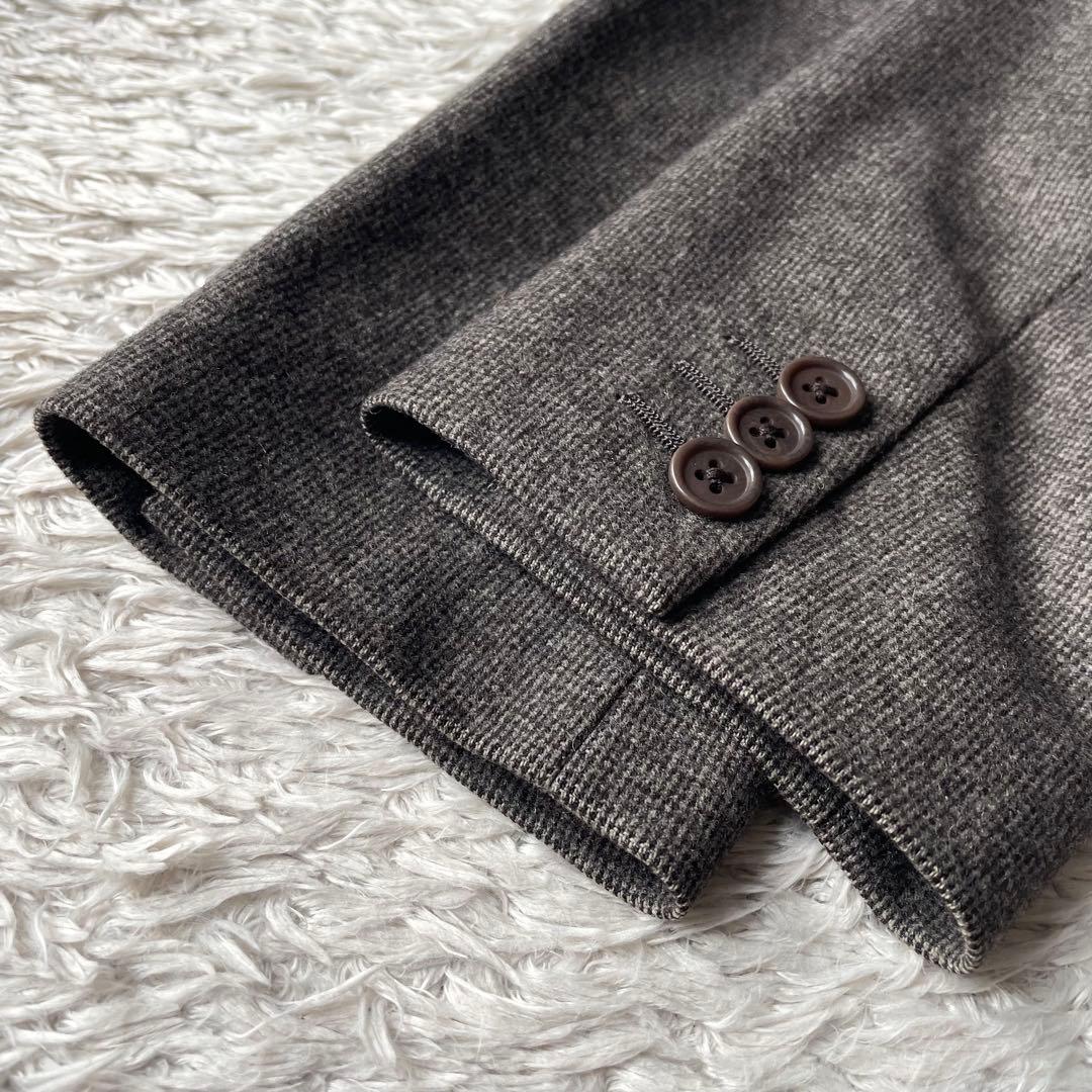 マーガレットハウエル 美品 ウールテーラードジャケット 2 茶色