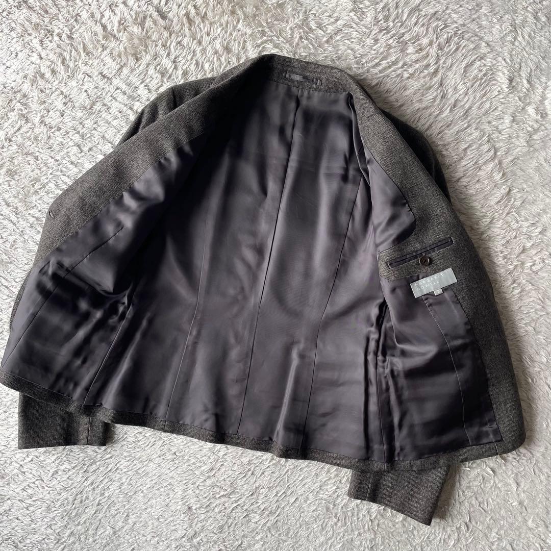 マーガレットハウエル 美品 ウールテーラードジャケット 2 茶色