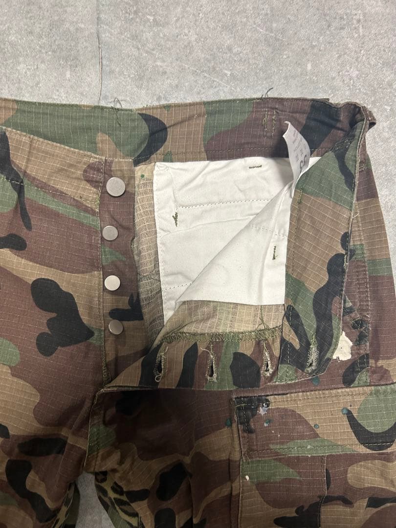 mnml カーゴフレアパンツ 迷彩フレア ブーツカット ハンターカモ