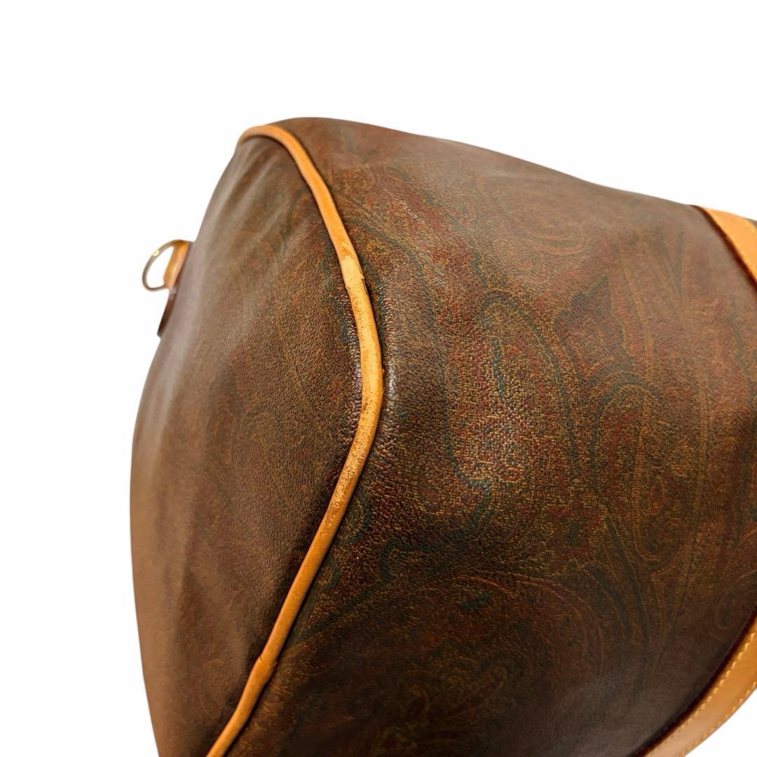 エトロ ボストンバッグ 横50cm 南京錠付