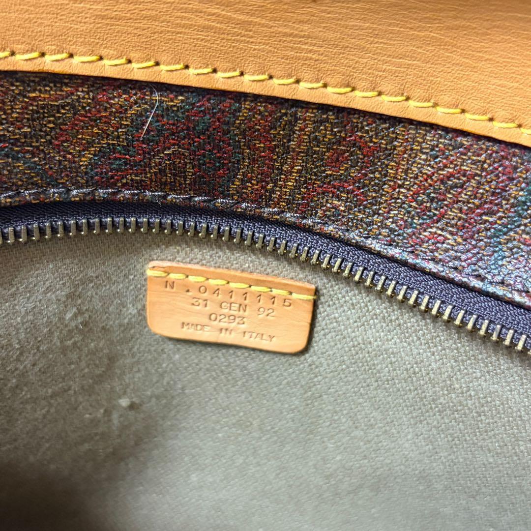 エトロ ボストンバッグ 横50cm 南京錠付