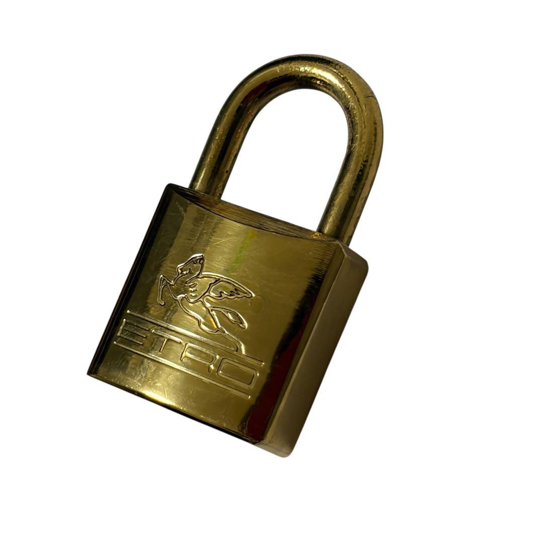 エトロ ボストンバッグ 横50cm 南京錠付