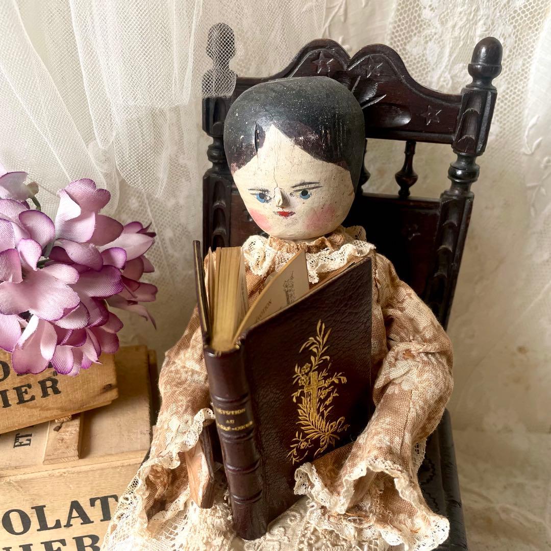 19世紀の小さな本　1892年　ミニブック　レザー金彩祈祷書フランスアンティーク