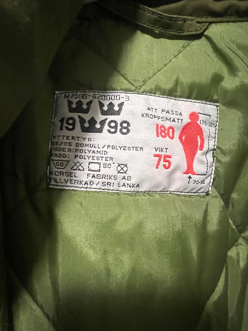 GelukY☆即購入OK M90 スウェーデン 軍 ミリタリー コート