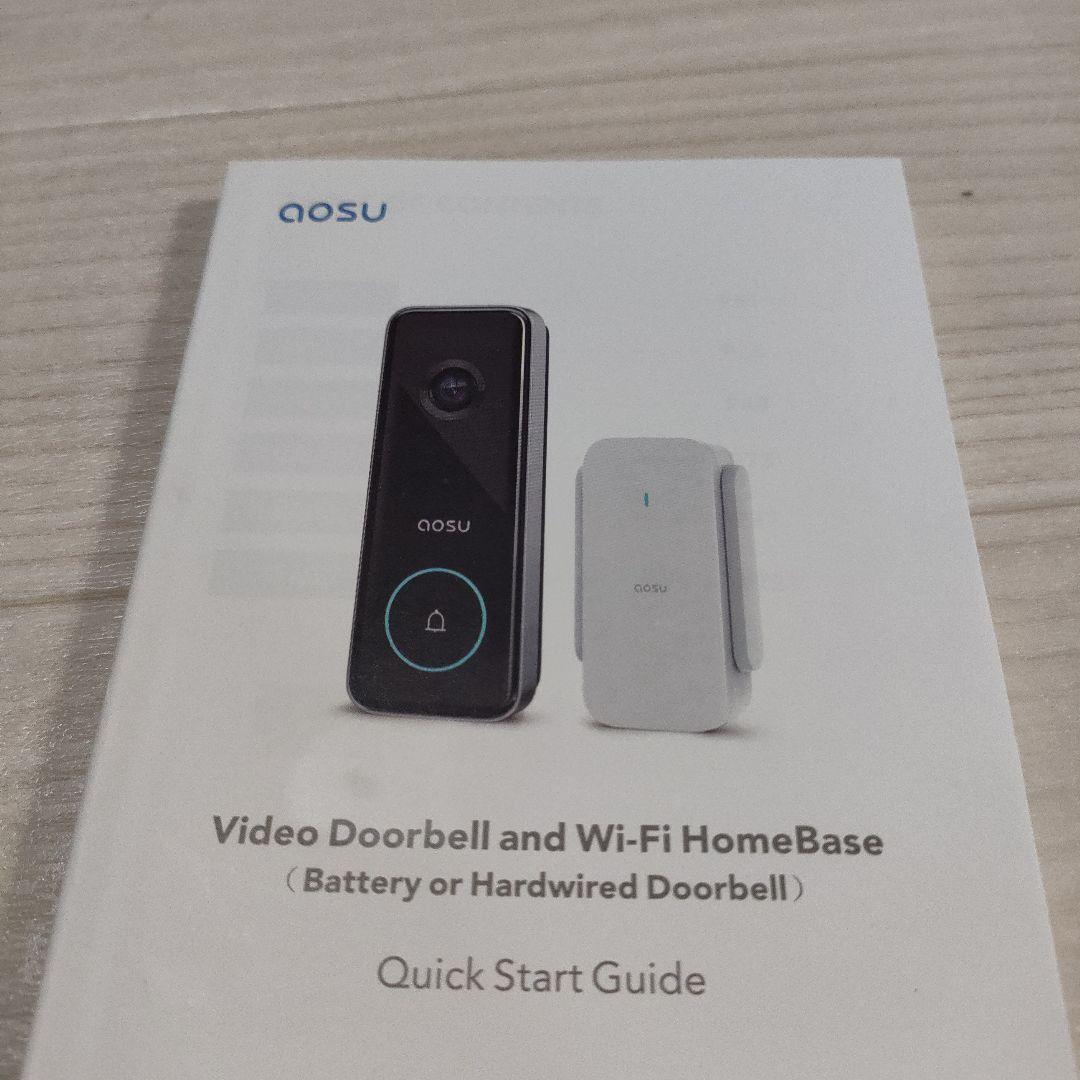 AOSU 5MP画質  ワイヤレスインターホンドアホン 玄関チャイム