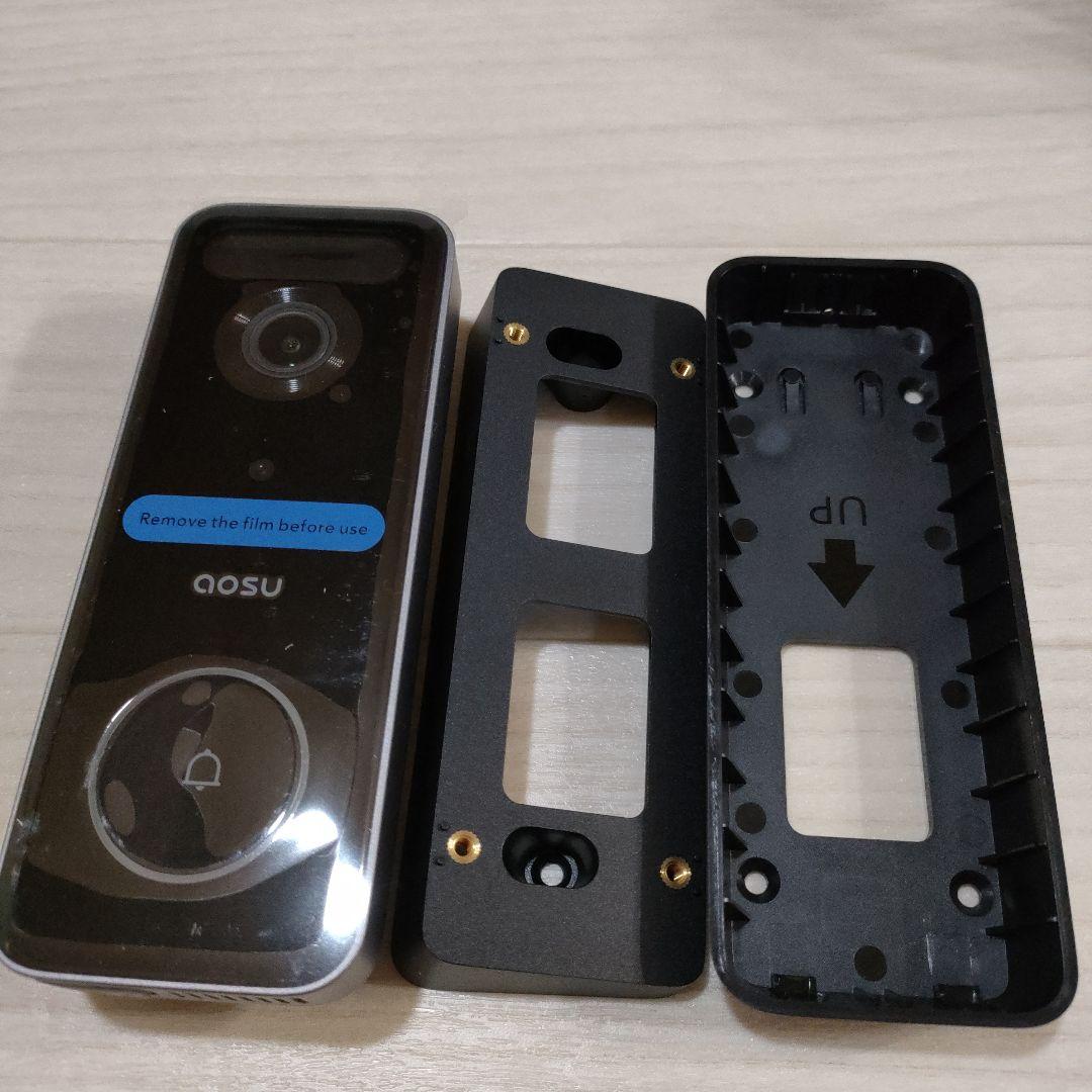 AOSU 5MP画質  ワイヤレスインターホンドアホン 玄関チャイム