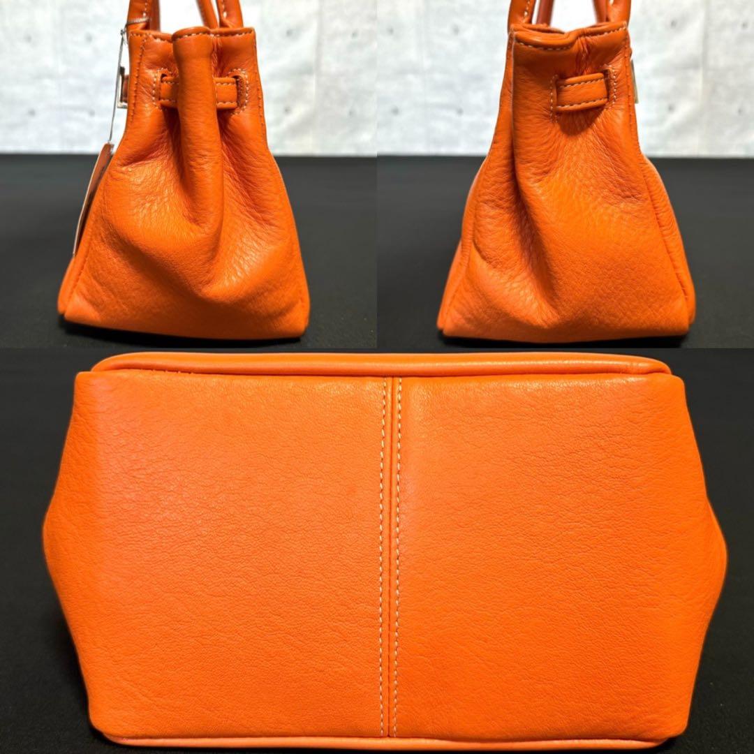 専用品HAMANO 濱野皮革工藝 オレンジ レザー トートバッグ