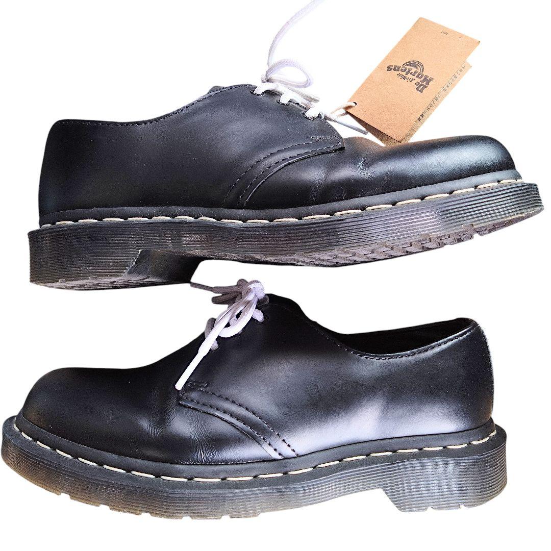 極美品 ドクターマーチン 3ホールシューズ 24757 UK5 ブラック