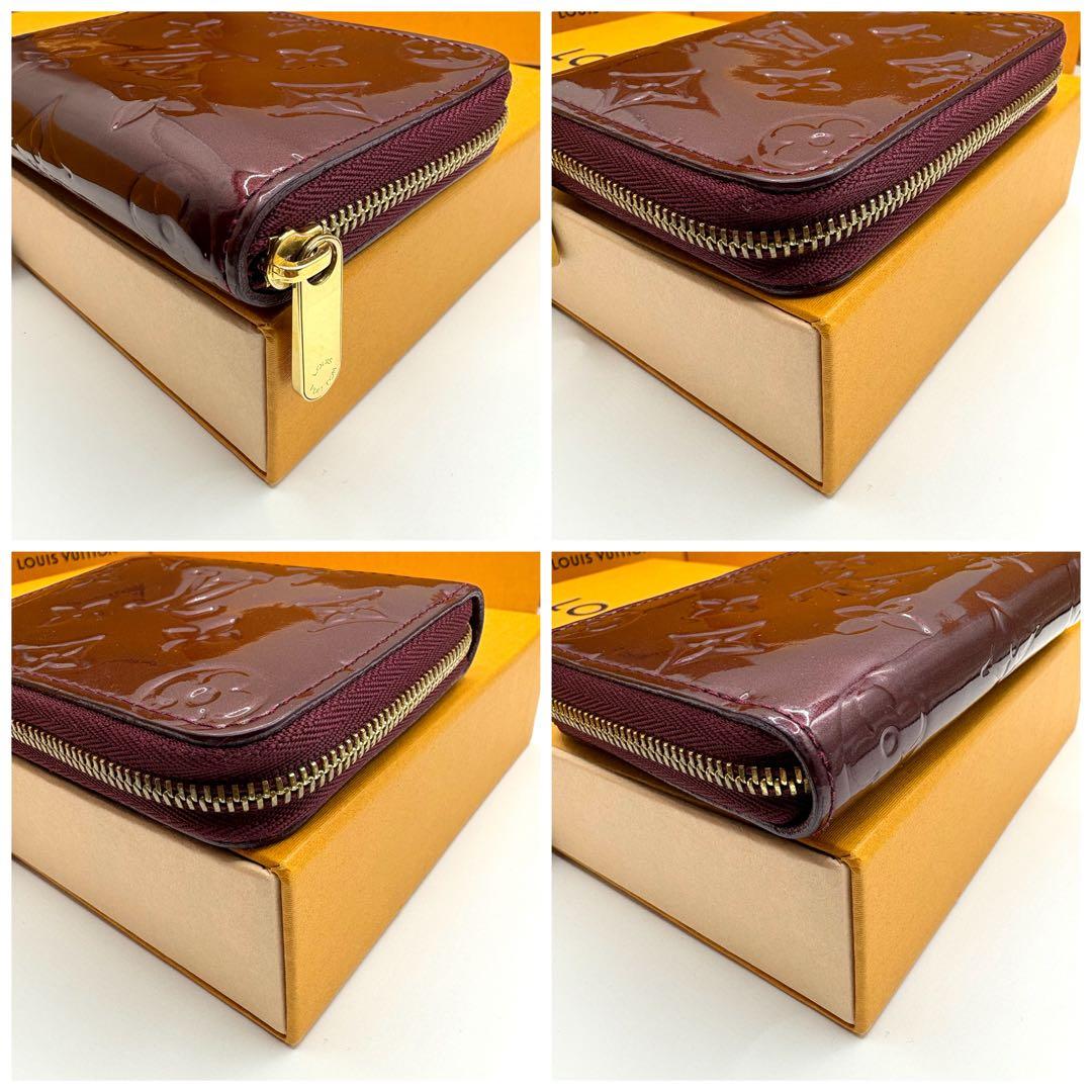 【美品】ルイヴィトン モノグラム ヴェルニ ジッピーパース アマラント