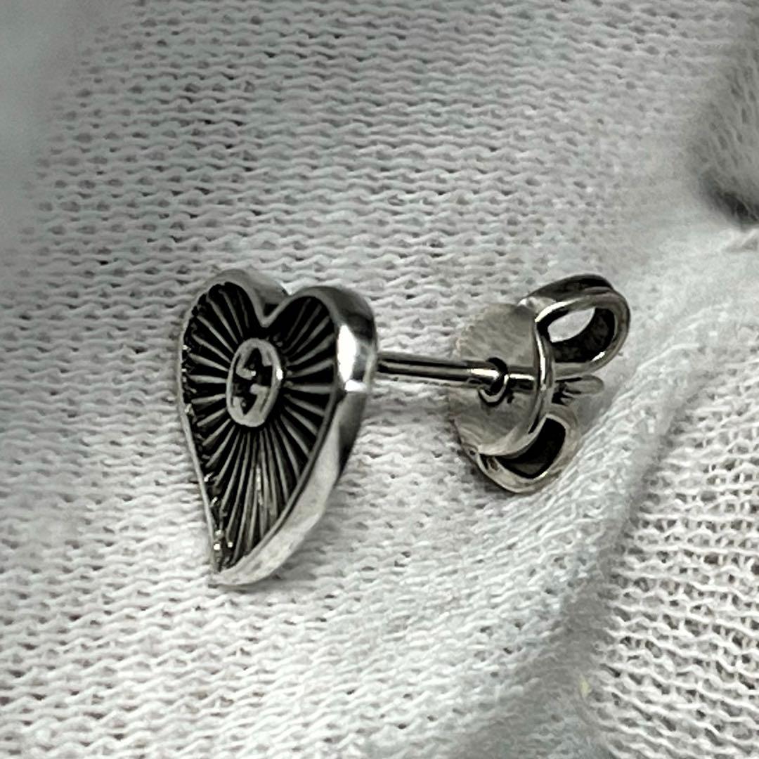 レア‼️GUCCI GGハートモチーフピアス　片耳‼️シルバー925