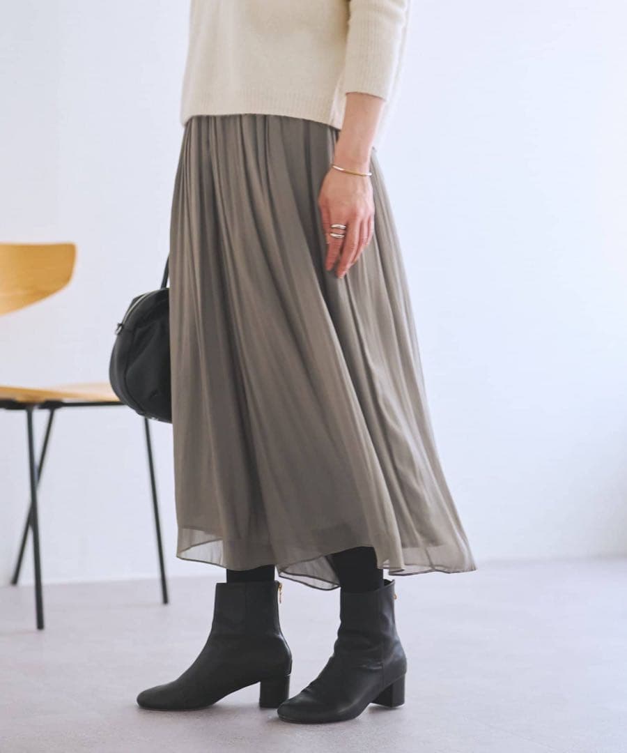 BEARDSLEY(ビアズリー)シワシフォンギャザーパンツ【2/16までの販売】