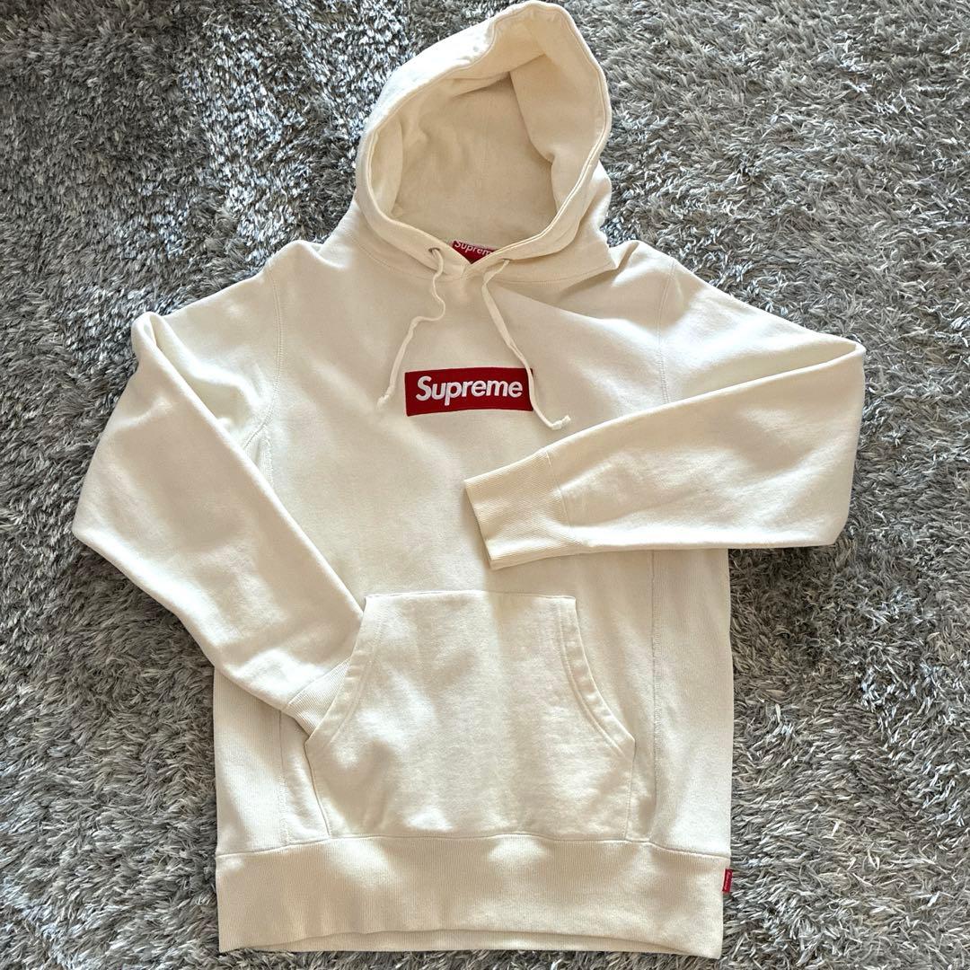 正規品　本物　Supreme シュプリーム パーカー　ボックスロゴ　ホワイト