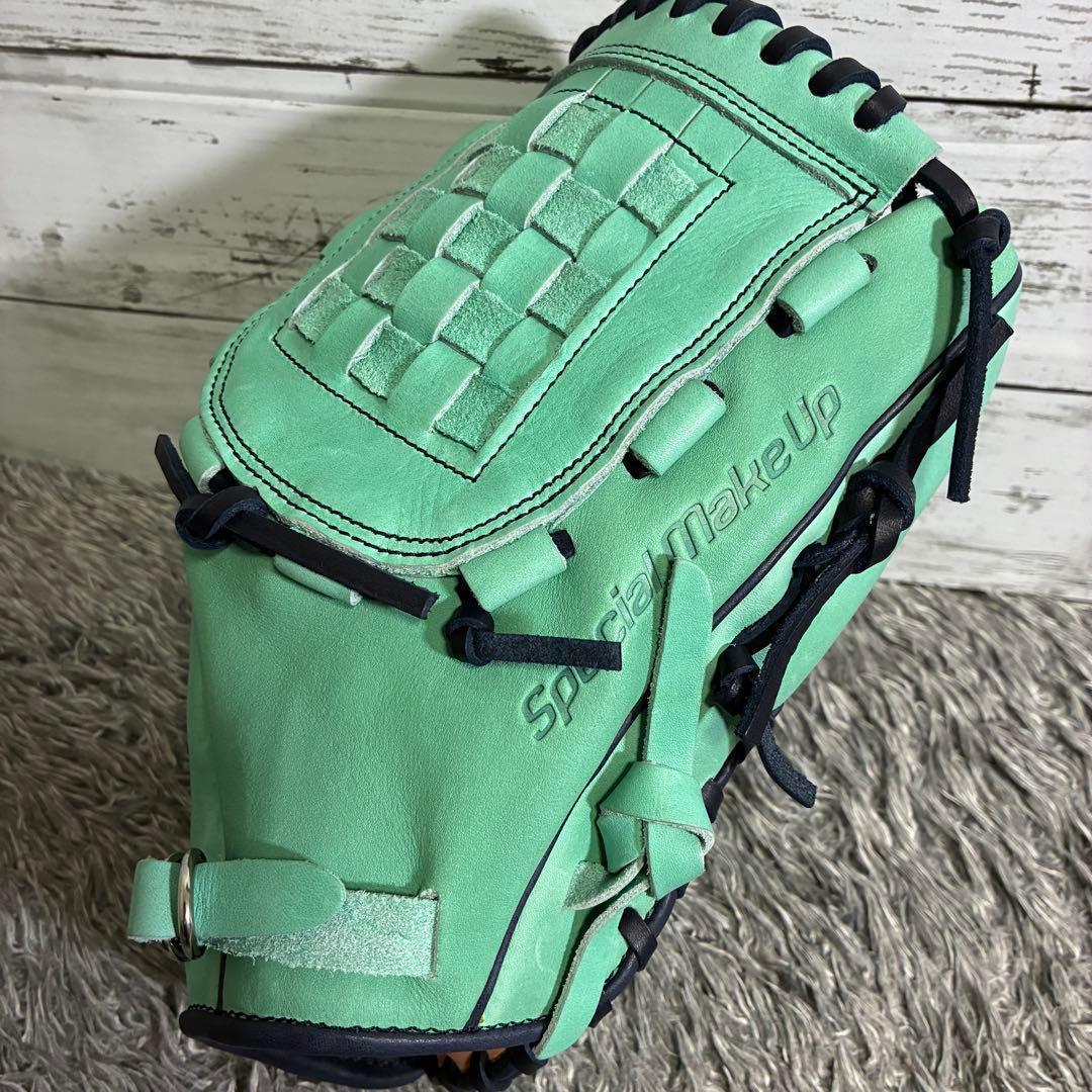 【未使用級】SSK 限定 一般軟式グローブ オールラウンド グリーン ネイビー